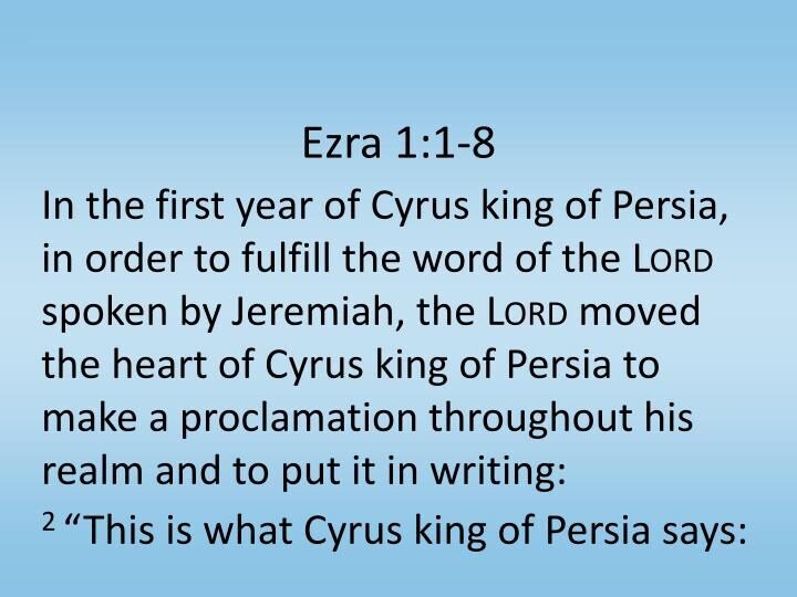 Text from the book of Ezra